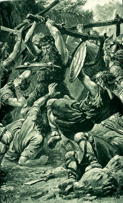 Defeat of the Danes at Luncarty near Perth by Alfred Pearse