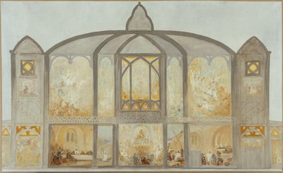 Sketch for Saint-Jean de Montmartre Church, circa 1900 by Alfred Plauzeau