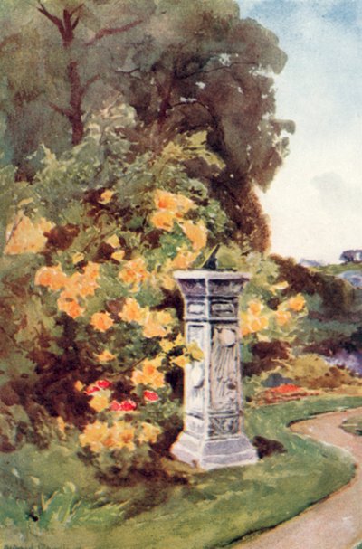 The Sundial Stood as the Garden God of Christian Gardens. It Spoke of Moderate Labours, of Pleasure Not Protracted After Sunset by Alfred Rawlings