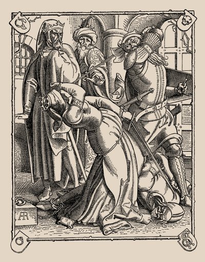 Die Nibelungen: How Gunther and Hagen and Kriemhild Were Slain by Alfred Rethel