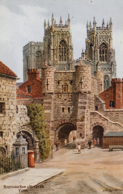 Bootham Bar and Minster, York by Alfred Robert Quinton