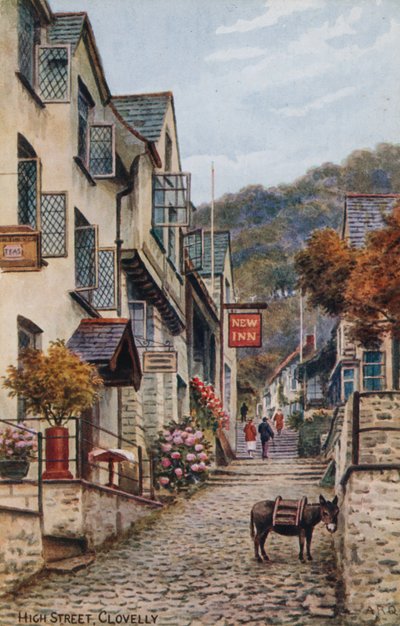 High Street, Clovelly by Alfred Robert Quinton