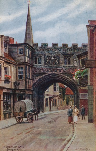 High Street Gate, Salisbury by Alfred Robert Quinton