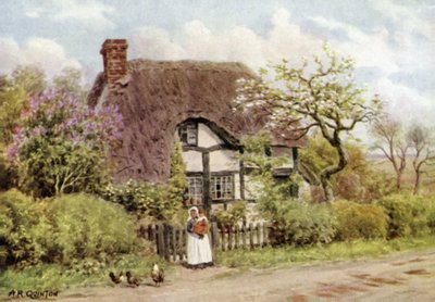 Lilac and Apple Blossoms, Harvington, Worcester by Alfred Robert Quinton