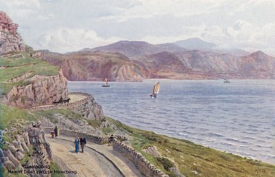 Llandudno, Marine Drive & Welsh Mountains by Alfred Robert Quinton