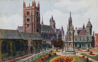 Plymouth, St Andrews Church and Guildhall by Alfred Robert Quinton