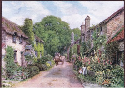 Rossington, Near Porlock, Somerset, from The Cottages and the Village Life of Rural England Published by Dent & Sons Limited by Alfred Robert Quinton