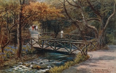 Rustic Bridges, Groudle Glen, Isle of Man by Alfred Robert Quinton
