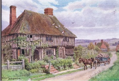 Small Hythe, Nr Tenterden, Kent, from The Cottages and the Village Life of Rural England published by Dent & Sons Limited, 1912 by Alfred Robert Quinton