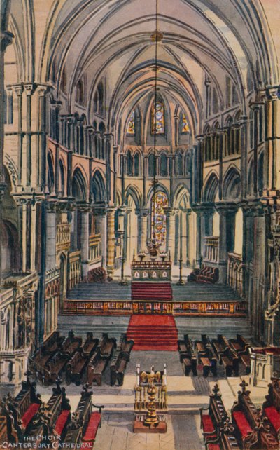 The Choir Canterbury Cathedral by Alfred Robert Quinton
