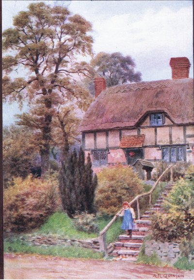 The Cottage Steps, Ardington, Berkshire by Alfred Robert Quinton