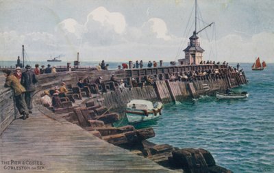 The Pier and Cosies, Gorleston-on-Sea by Alfred Robert Quinton