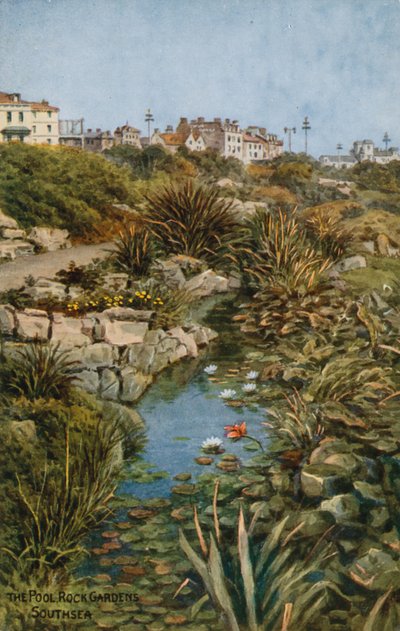 The Pool, Rock Gardens, Southsea by Alfred Robert Quinton