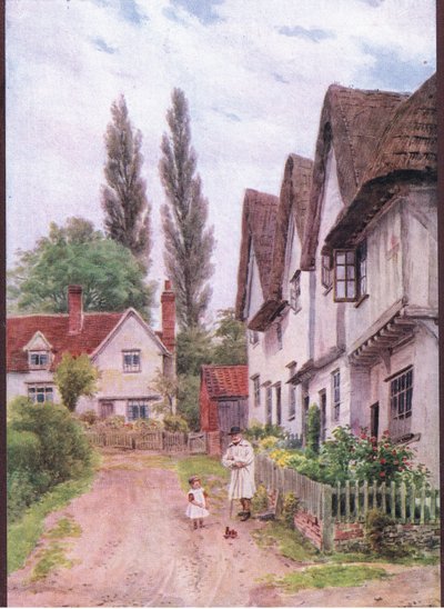 The Three Gables, Kersey, Suffolk, from The Cottages and the Village Life of Rural England by Alfred Robert Quinton