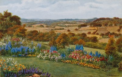 View from a Kentish Garden, Goudhurst by Alfred Robert Quinton