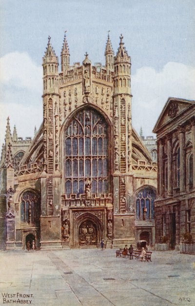 West Front, Bath Abbey by Alfred Robert Quinton