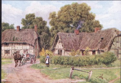 West Hagbourne, Berkshire, from The Cottages and the Village Life of Rural England published by Dent & Sons Limited, 1912 by Alfred Robert Quinton