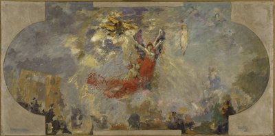 Sketch for the Petit Palais, south gallery: Apotheosis (central ceiling) by Alfred Roll