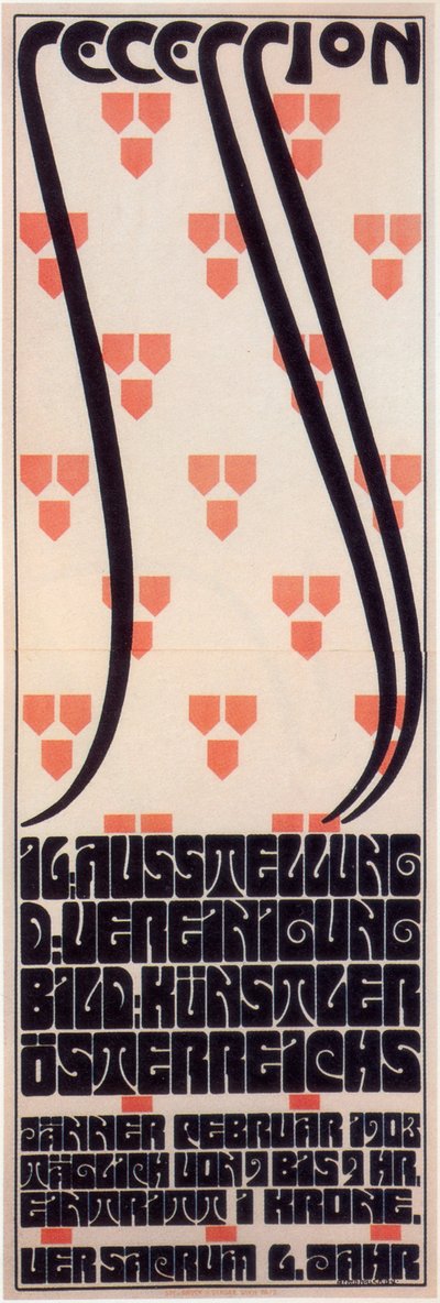 Poster for the Vienna Secession Exhibition by Alfred Roller