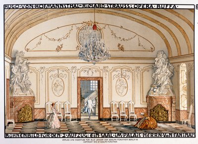 Richard Strauss: Der Rosenkavaliert (Le Chevalier à la rose) Scenographie de Roller. 2nd act by Alfred Roller