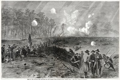 Army of the Potomac--The Struggle for the Salient, near Spottsylvania, Virginia. May 12, 1864, from Harper