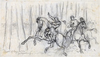 Death of Reynolds at Gettysburg 1863 by Alfred Rudolph Waud