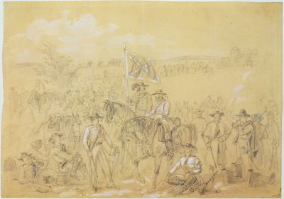 The First Virginia Cavalry at a Halt, from 