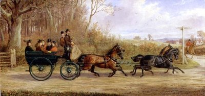 A Brake and Four going to a Meet by Alfred Sheldon Williams