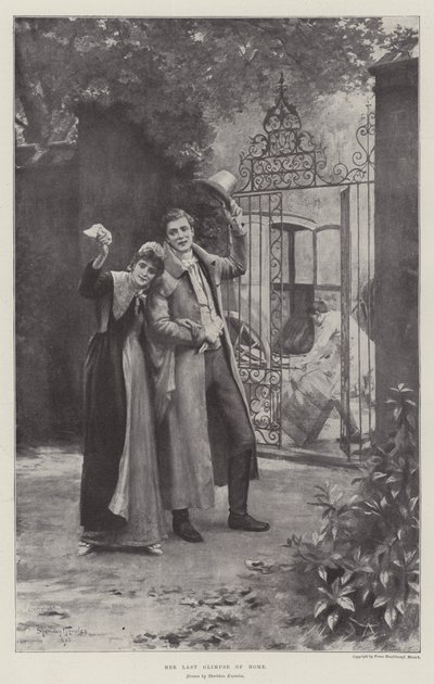 Her Last Glimpse of Home by Alfred Sheldon Williams