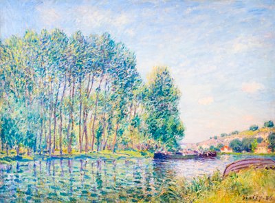 A Bend in the Loing at Moret by Alfred Sisley