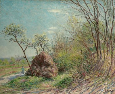 At the Edge of the Forest - Les Sablons by Alfred Sisley