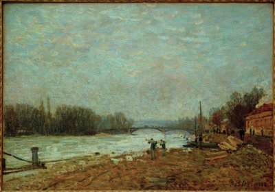 After the Debacle, the Seine at the Suresnes Bridge by Alfred Sisley