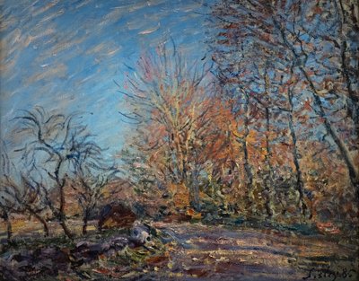 At the Edge of the Forest in Fontainebleau by Alfred Sisley