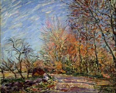 At the Edge of the Forest in Fontainebleau by Alfred Sisley