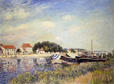 Banks of the Loing at Saint-Mammes by Alfred Sisley