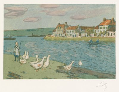 Banks of the River by Alfred Sisley