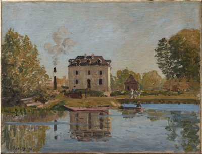 Factory on the Banks of the Seine, Bougival by Alfred Sisley