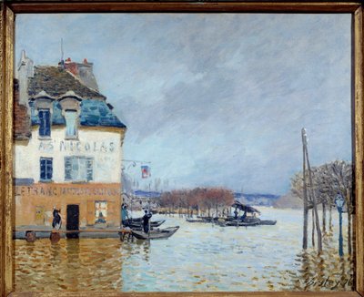 Flood, Port Marly by Alfred Sisley