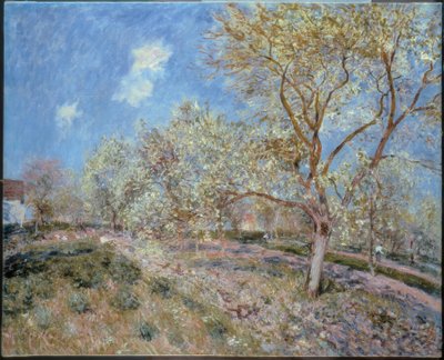 Spring in Veneux by Alfred Sisley