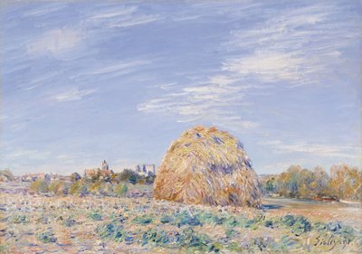 Haystack on the Banks of the Loing, 1891 by Alfred Sisley