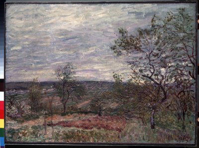 Windy Day at Veneux by Alfred Sisley