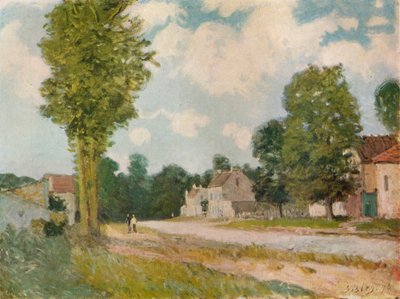La Route de Versailles, 19th Century, 1929 by Alfred Sisley