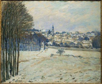 Snow in Marly-le-Roi by Alfred Sisley