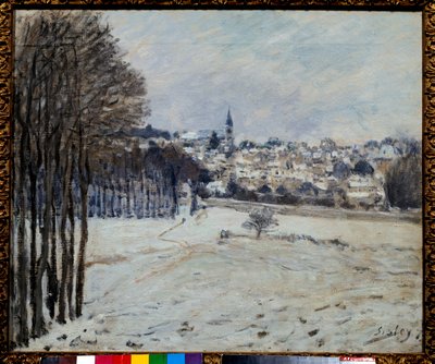 The snow in Marly by Alfred Sisley