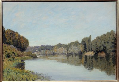 La Seine at Bougival by Alfred Sisley