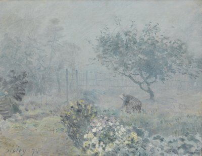 The Fog, Neighbors by Alfred Sisley