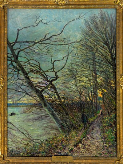 Le bois des Roches, Veneux - Nadon. Painting by Alfred Sisley by Alfred Sisley