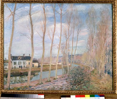 The Loing Canal by Alfred Sisley (1892). Musée d