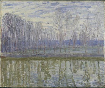 On the Shores of Loing by Alfred Sisley