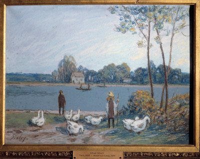 On the Edge of the Loing by Alfred Sisley